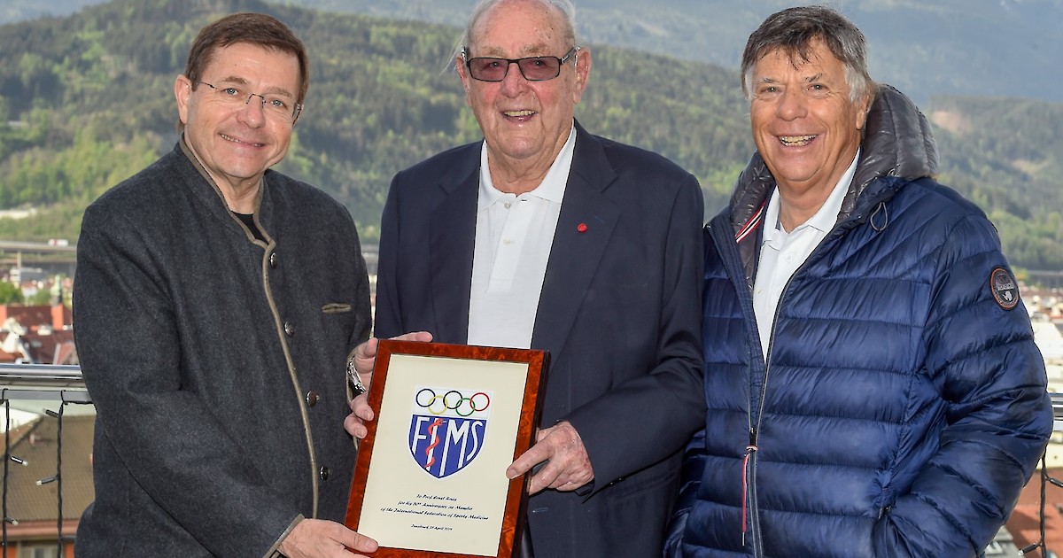 World Association of Sports Medicine honours Dr. Raas