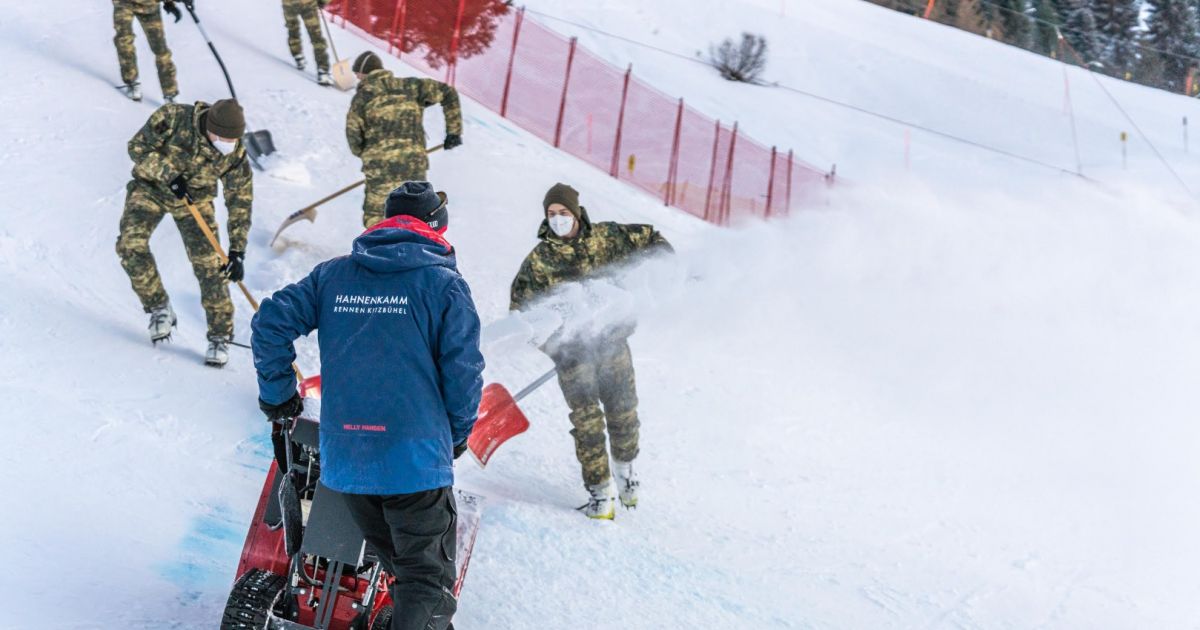 Die Streif ist für das erste Training bereit